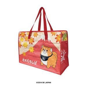 忠犬もちしば おみやげバッグ（赤富士）