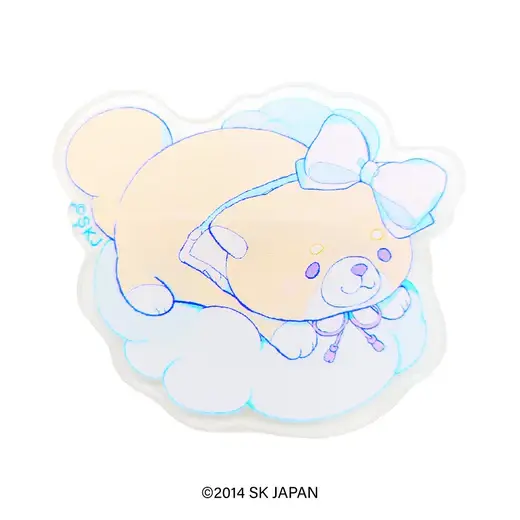 忠犬もちしば クリエイターコラボ　アクリルバッジ/ペパーミント（きなこ）