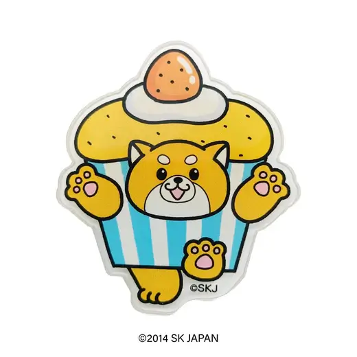 忠犬もちしば クリエイターコラボ　アクリルバッジ/かなざわまこと（おかか）