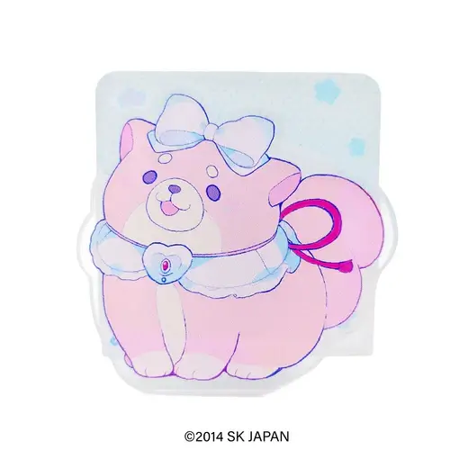忠犬もちしば クリエイターコラボ　アクリルクリップスタンド/ペパーミント（さくら）