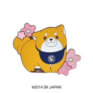 忠犬もちしば ラバーマグネット（お花見）