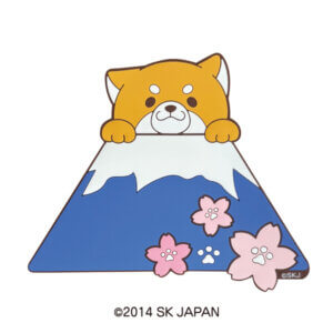 忠犬もちしば ラバーマグネット（富士山と桜）