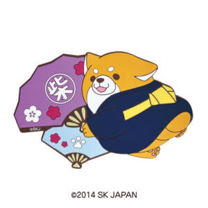 忠犬もちしば ラバーマグネット（扇子）