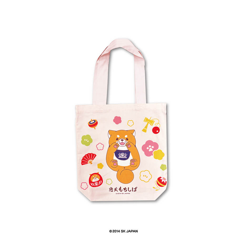 忠犬もちしば トートバッグ4（けん玉ピンク）【ドン・キホーテ系列店舗限定】