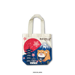 忠犬もちしば トートバッグ4（五重塔）【ドン・キホーテ系列店舗限定】