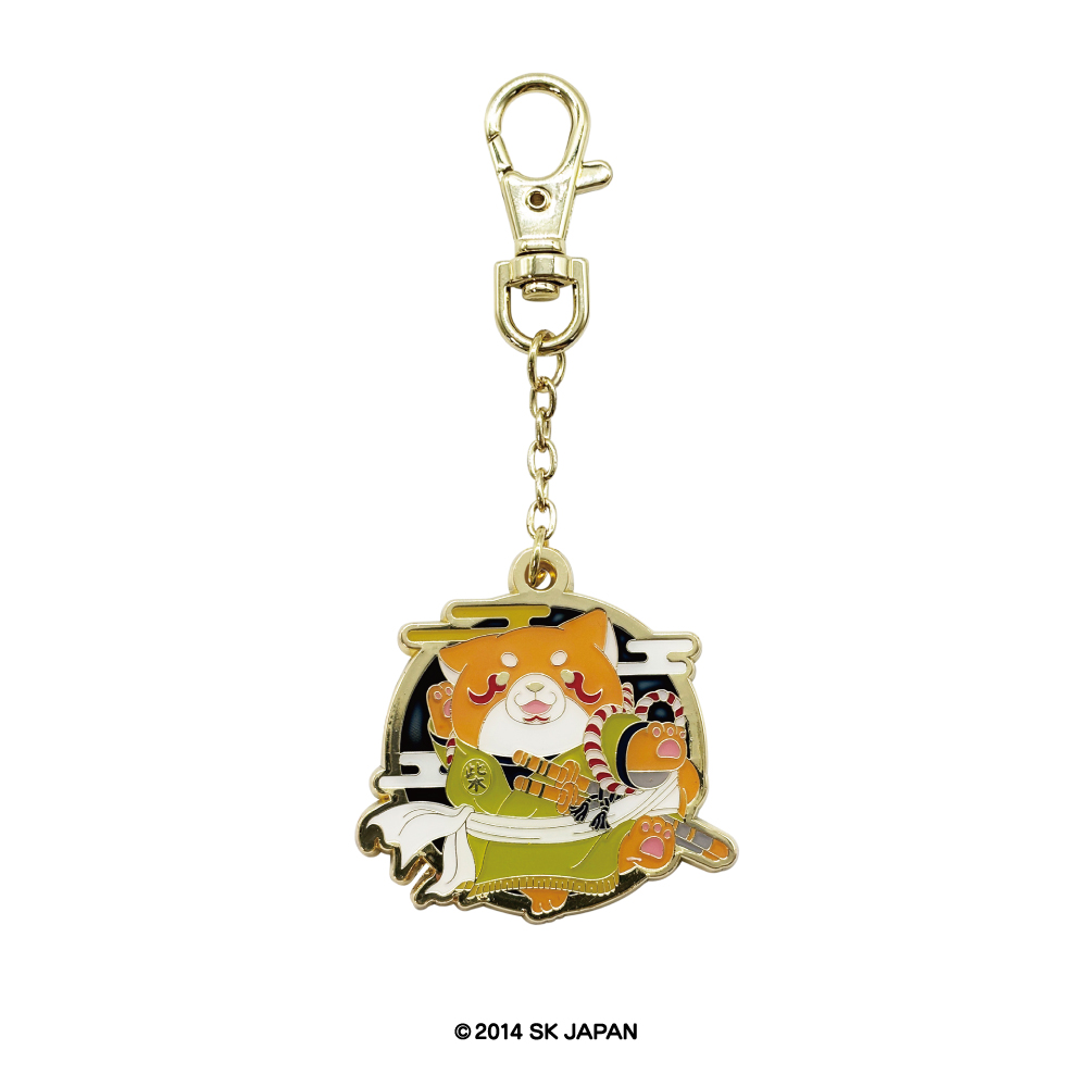 忠犬もちしば メタルチャームキーホルダー（歌舞伎）