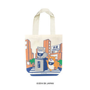 忠犬もちしば トートバッグ ご当地シリーズ（渋谷）