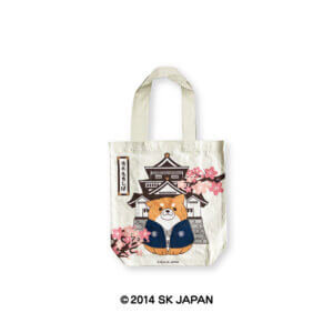 忠犬もちしば トートバッグ5(城&着物)【ドン・キホーテ系列店舗限定】