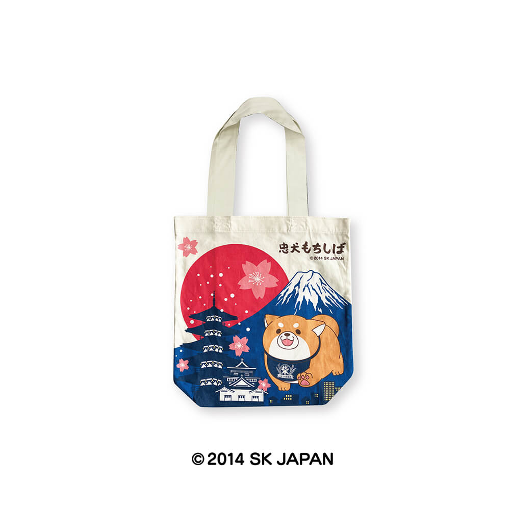 忠犬もちしば トートバッグ5（五重塔）【ドン・キホーテ系列店舗限定】